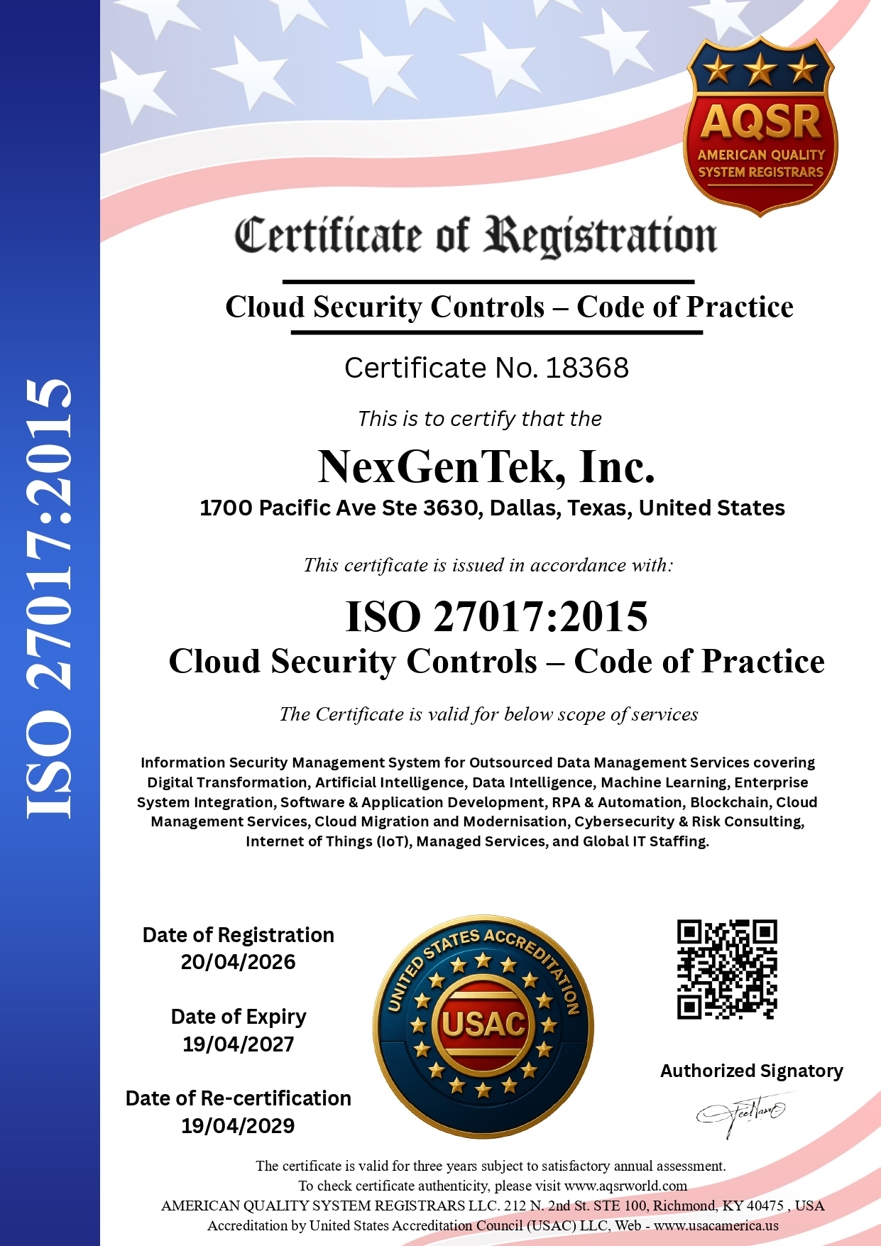ISO 20000-1:2018 IT Service Management Certification
